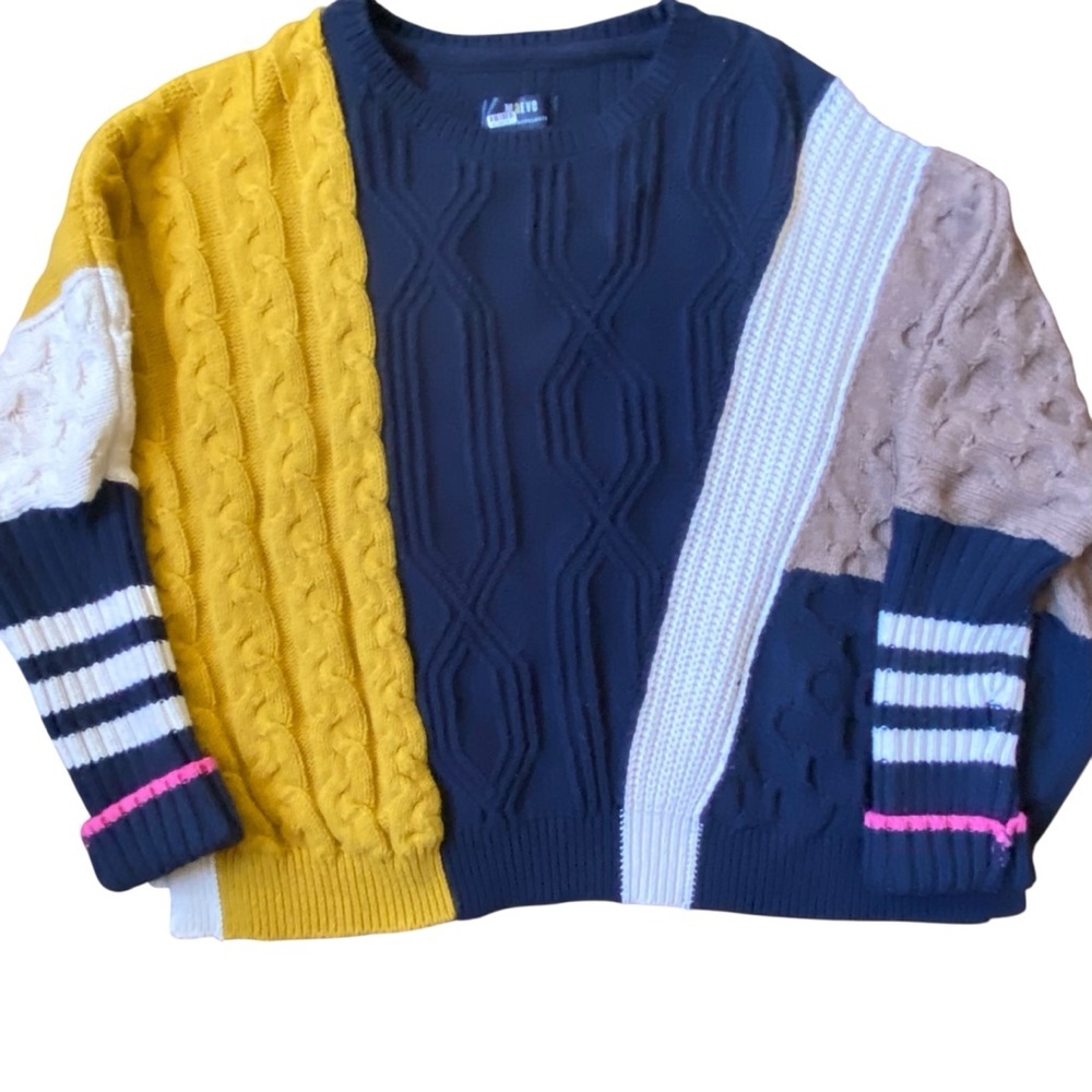 Maeve Multicolor Patchwork Sweater - image 9